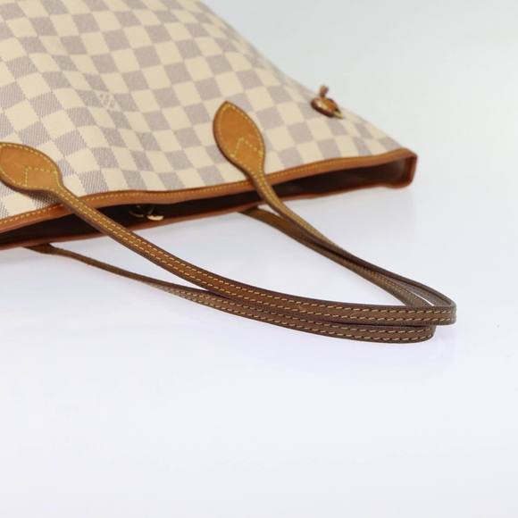 LOUIS VUITTON Damier Azur Neverfull MM Tote Bag N41605 LV Auth 87566 - Picture 7 of 16